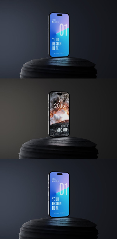 iPhone手机模型样机 (PSD)