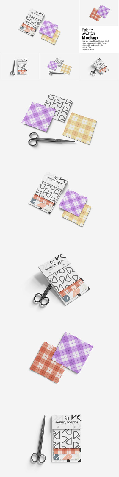 织物色板模型样机 (PSD)