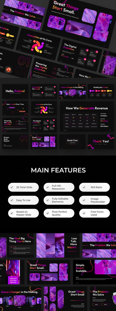 创意多功能PPT模板 (PPTX)