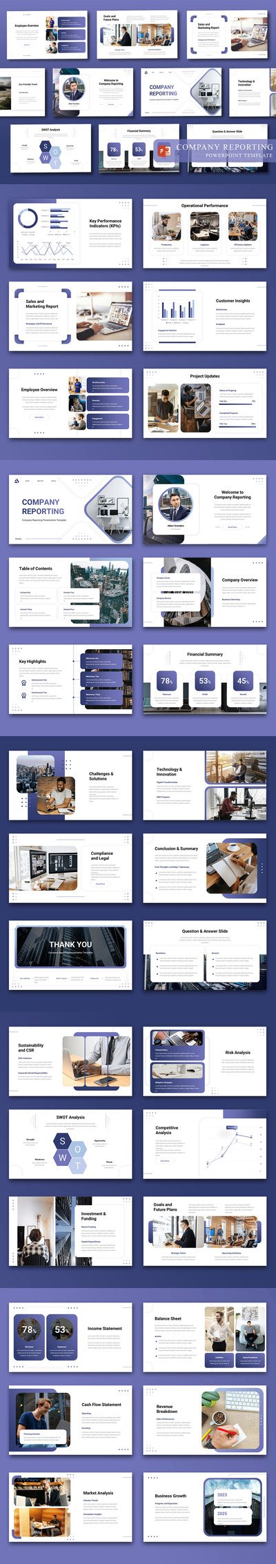 公司报告PPT模板 (PPT)