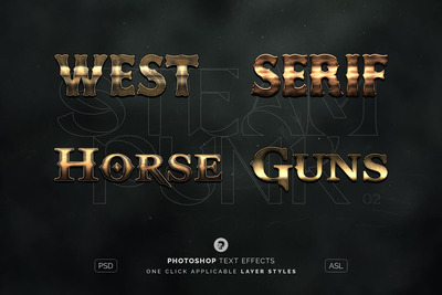 蒸汽朋克文本效果02 (ASL,PSD)