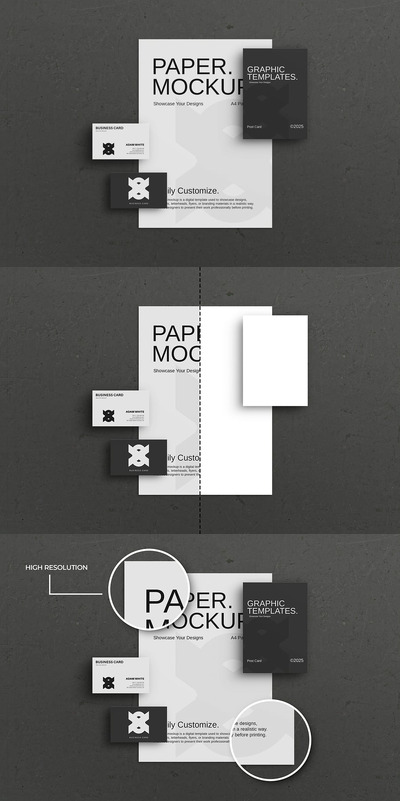 文具品牌模型样机 (PSD)