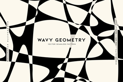 波浪形几何形状 (AI,EPS,JPG,SVG)