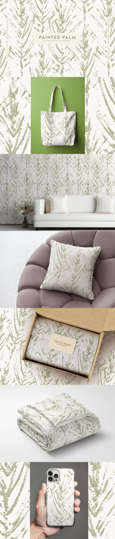 绘制的棕榈 (AI,EPS,JPG,SVG)