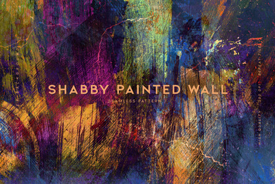 破旧的绘画墙 (JPG)