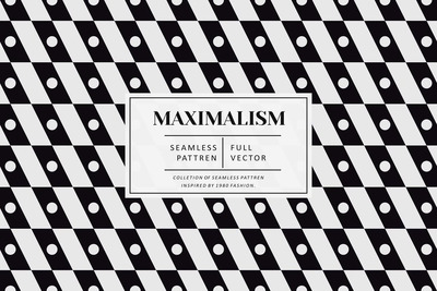 复古最大主义无缝图案 (AI,EPS,JPG,PNG,PSD,SVG)