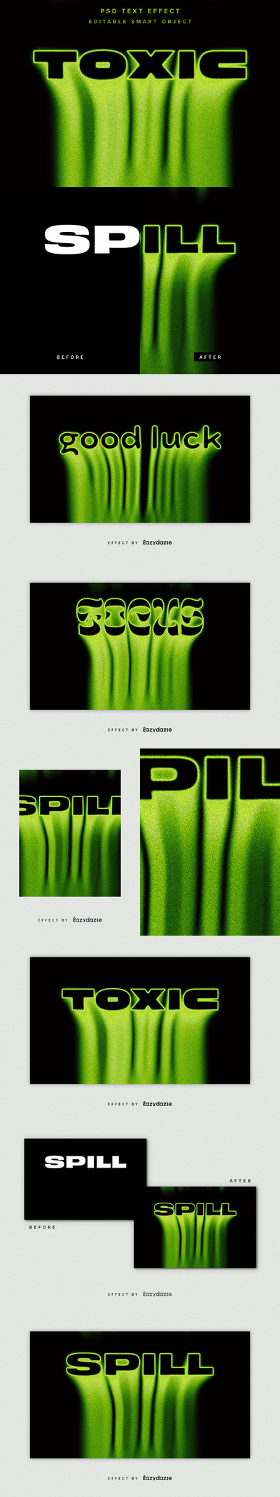 有毒溶解PSD照片效果 (PSD)