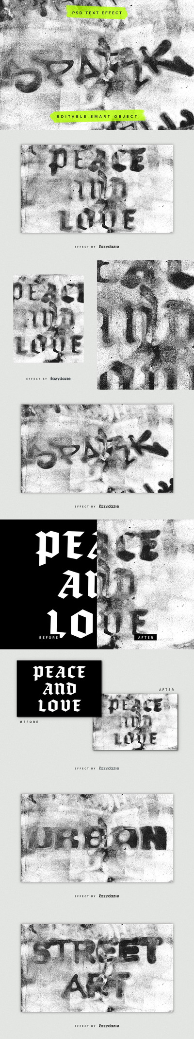 破旧涂鸦PSD照片效果 (PSD)