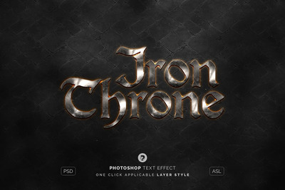 游戏金属字文字效果 (ASL,PSD)