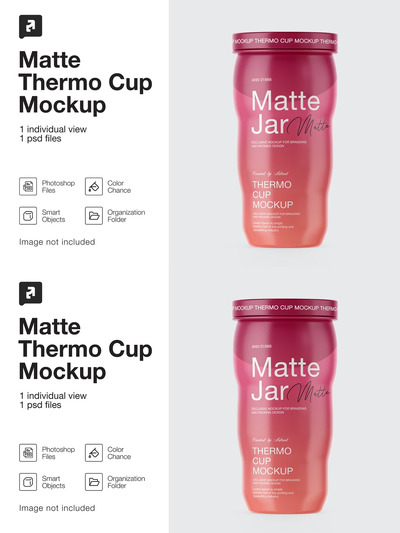 磨砂热杯模型样机 (PSD)