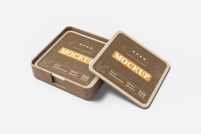 纸杯垫模型样机 (PSD)