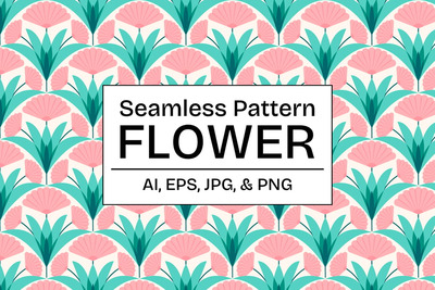 纺织品壁纸抽象花卉图案 (AI,EPS,JPG,PNG)