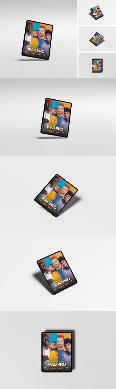 iPad Pro模型样机 (PSD,PDF)