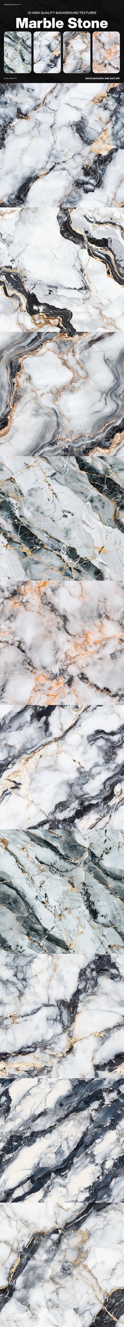10大理石纹理图案 (JPG)
