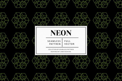 现代霓虹灯未来派图案 (AI,EPS,JPG,PNG,PSD,SVG)