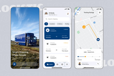 物流管理应用APP UI KIT (FIG)