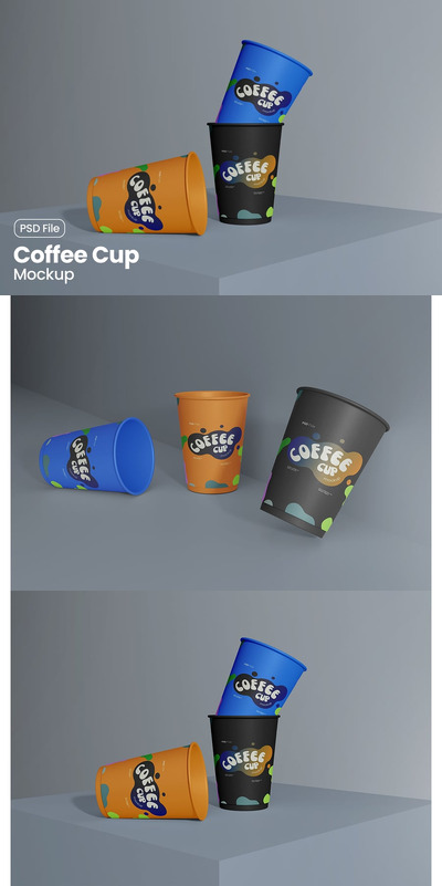 咖啡杯模型样机 (PSD)