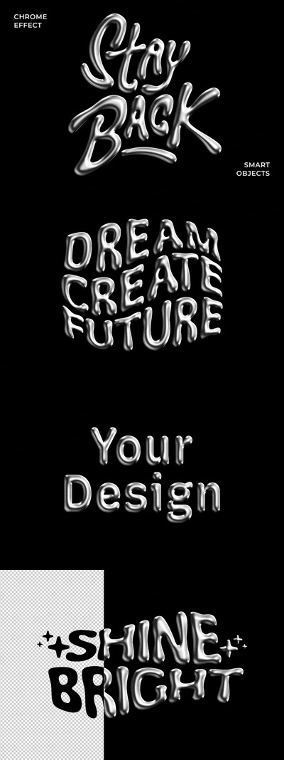 色金属文本和徽标模型 (PSD)