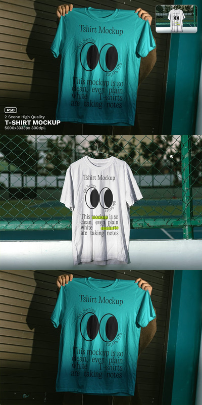 T恤模型样机 (PSD)
