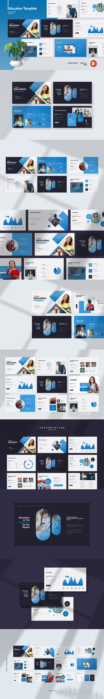 教育演讲PPT模板 (PPTX)