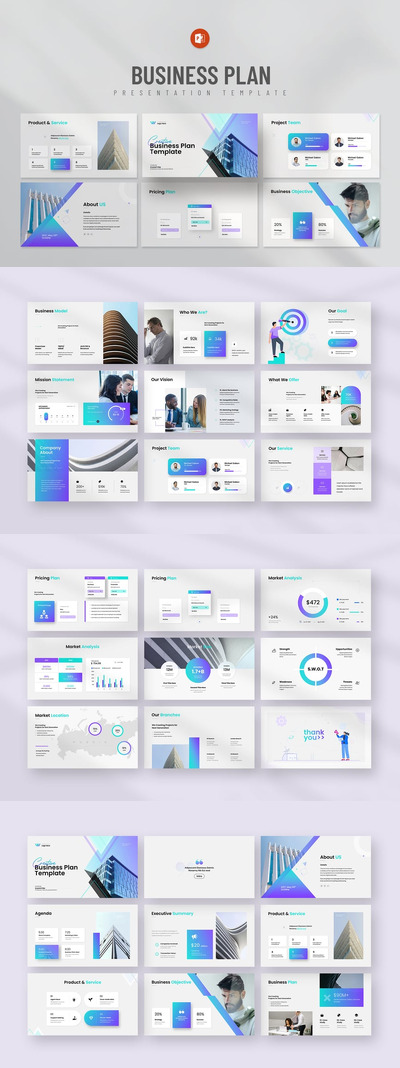 公司业务计划PPT模板 (PPTX)