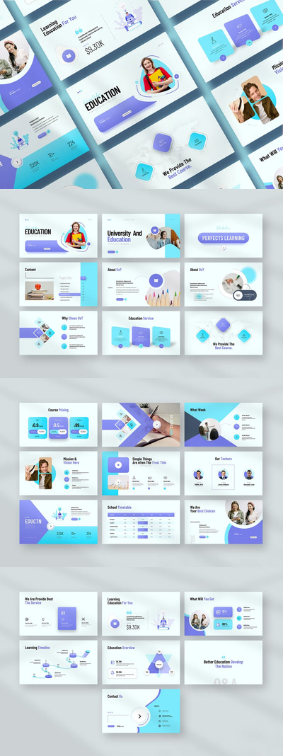 教育演示模板PPT模板 (PPTX)