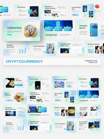 加密货币PPT模板 (PPTX)