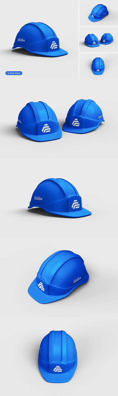 安全头盔模型样机 (PSD,JPG)