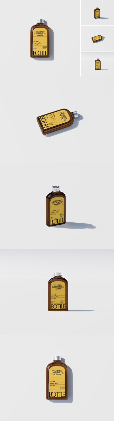 冷冲泡咖啡瓶模型样机 (PSD)