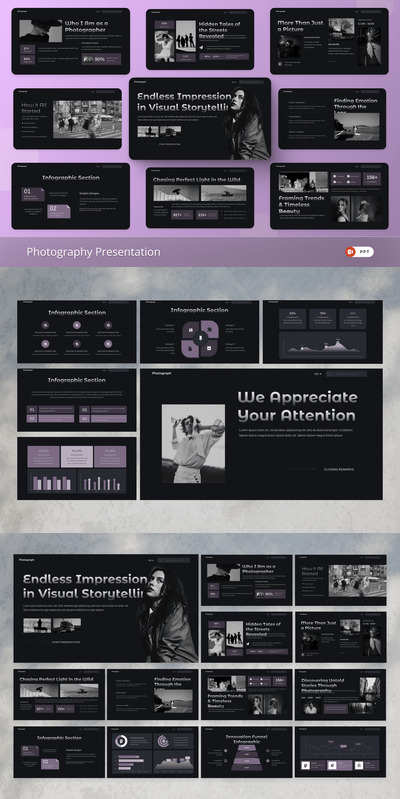 摄影PPT模板 (PPTX)