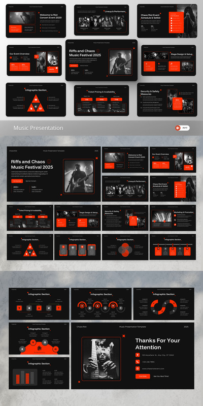 音乐PPT模板 (PPTX)