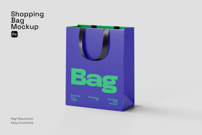 购物袋模型样机 (PSD)