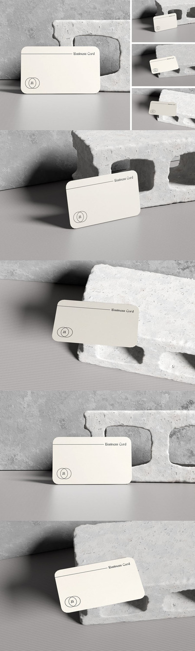 名片模型样机 (PSD,PDF)