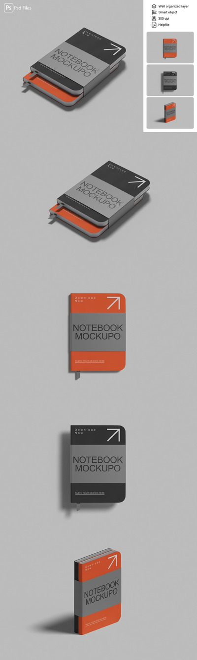 笔记本模型样机 (PDF,PSD)