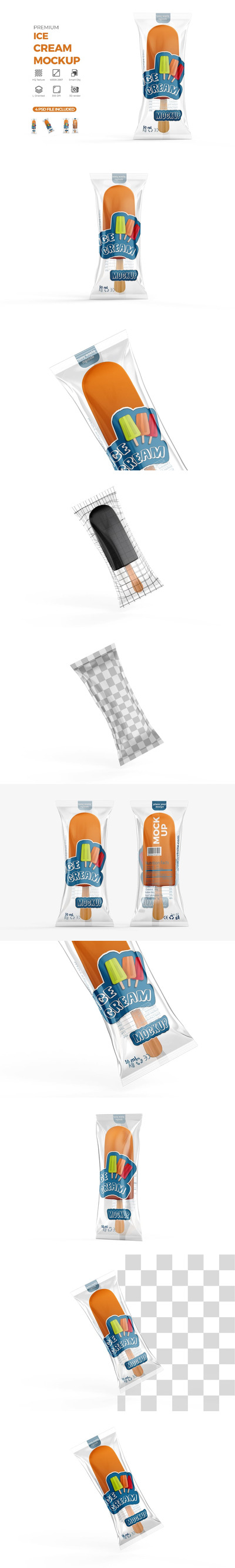 冰淇淋模型样机 (PSD)