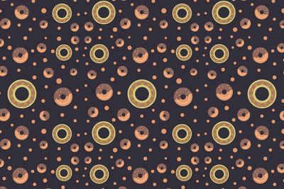 甜甜圈图案 (AI,EPS)