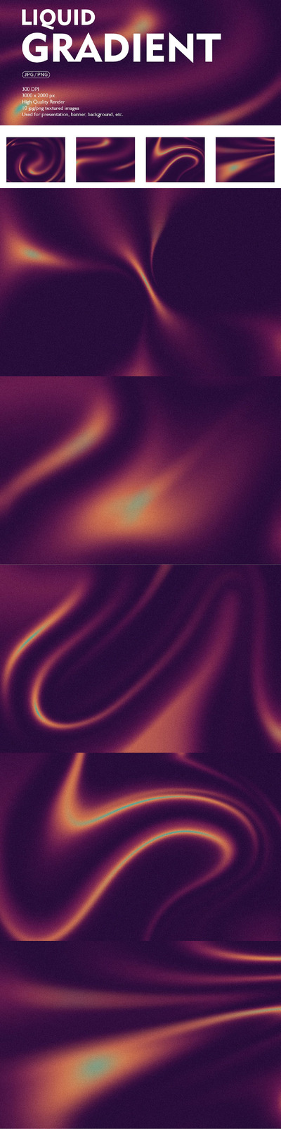 液体梯度渐变背景 (JPG,PNG)