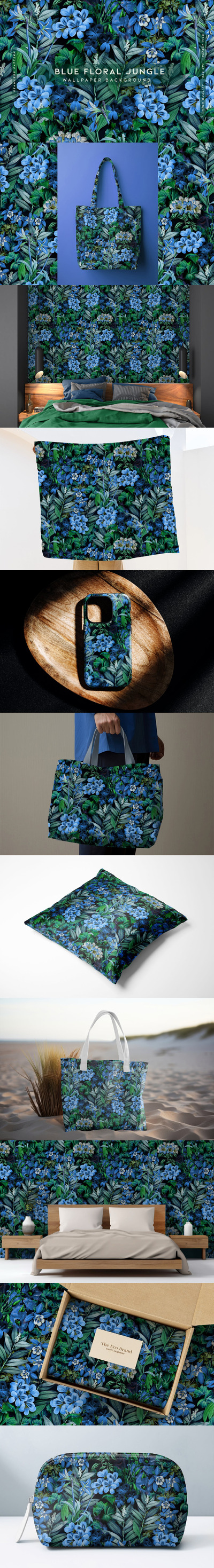 蓝色的花卉丛林 (JPG)