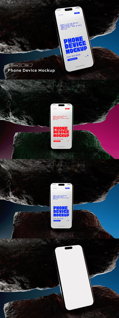 iPhone手机模型样机 (PSD)