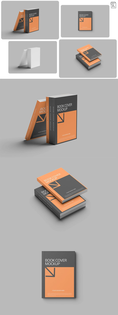 封面模型样机 (PSD,PDF)