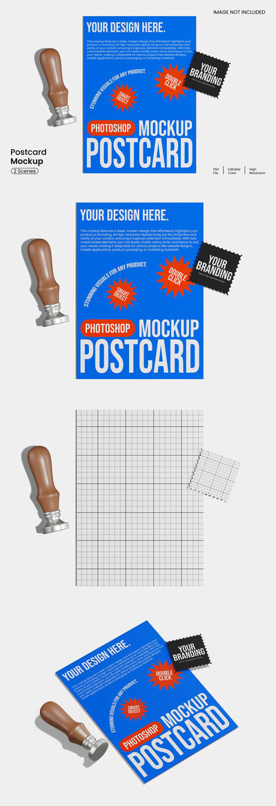 明信片模型样机 (PSD)