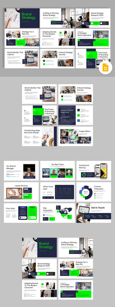 品牌策略PPT模板 (PPTX)