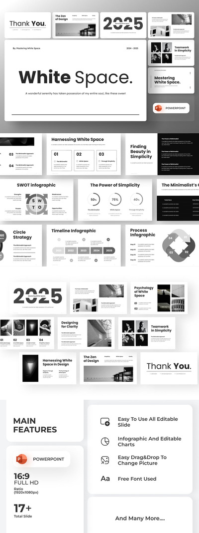 极简主义PPT模板 (PPTX)