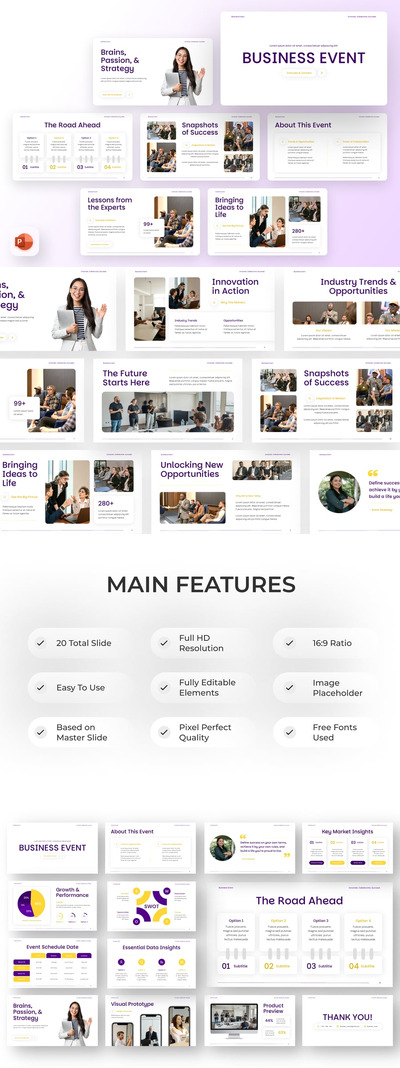 商业活动PPT模板 (PPTX)