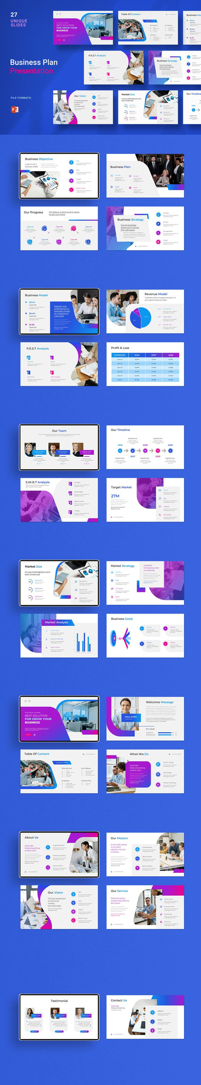 业务演示模板PPT模板 (PPTX)