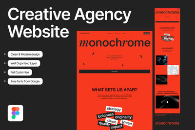 创意代理网站模板网页UI模板 (FIG)