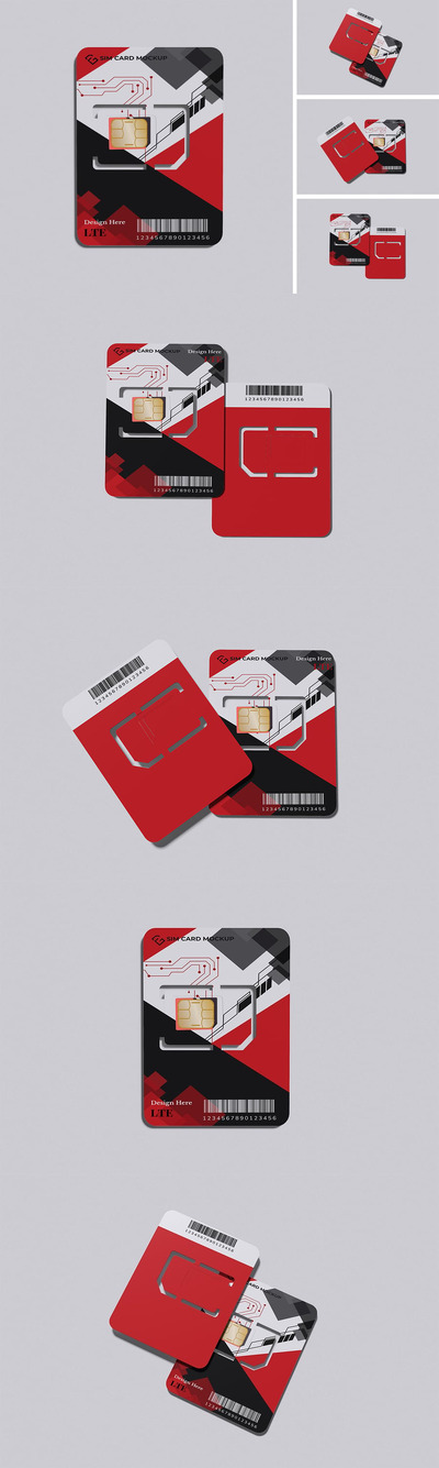 SIM卡模型样机 (PSD,PDF)
