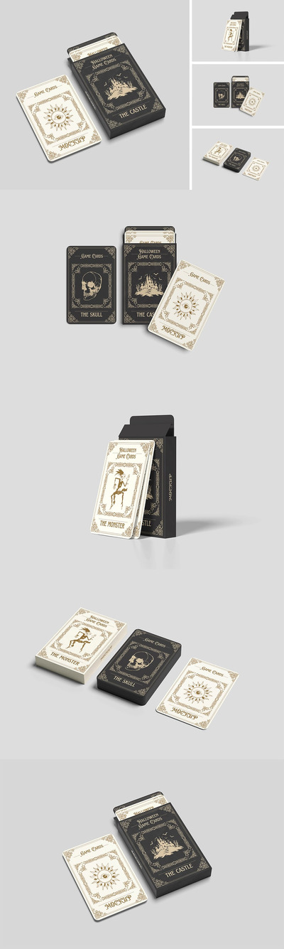 扑克牌模型样机 (PSD,PDF)