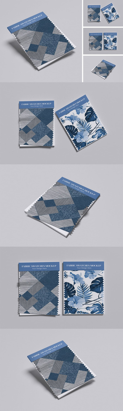 面料色板样机样机 (PSD,PDF)