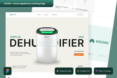 家用电器着陆页网页模板 (FIG)